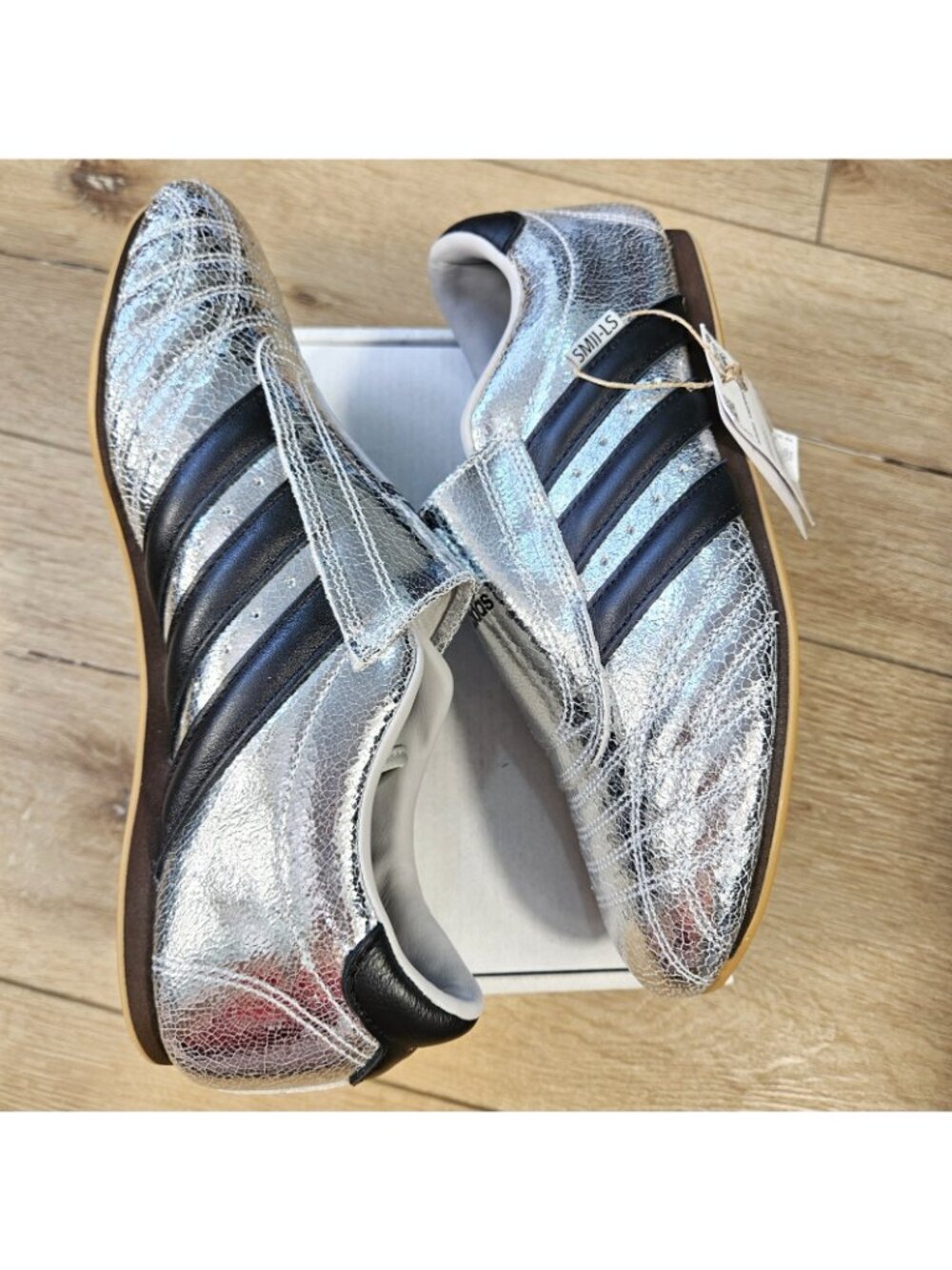 adidas Silver Metallic & Black Women's Athletic Shoes - Picture 9 of 9